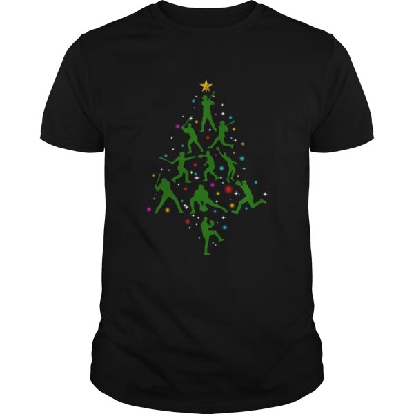 Xmas Baseball Christmas Tree shirt