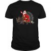 Xmas Family Matching Santa Riding Porcupine Christmas Shirt
