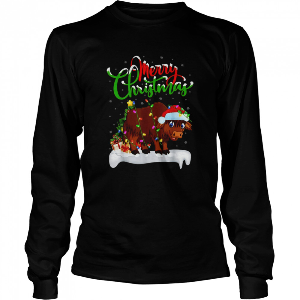 Yak Animal Xmas Lighting Yak Christmas Sweater T-shirt Yak Animal Xmas Lighting Yak Christmas Sweater T-shirt