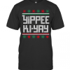 Yippee Ki Yay Funny Christmas Cross Stitch Pullover T-Shirt