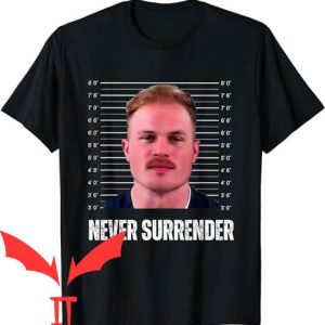 Zach Bryan Mugshot T-Shirt Never Surrender