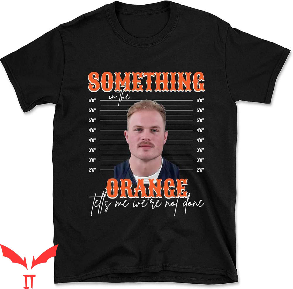 Zach Bryan Mugshot T-Shirt Something In The Orange Zach Bryan Mugshot T-Shirt Something In The Orange