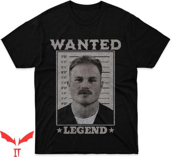 Zach Bryan Mugshot T-Shirt Wanted Legend