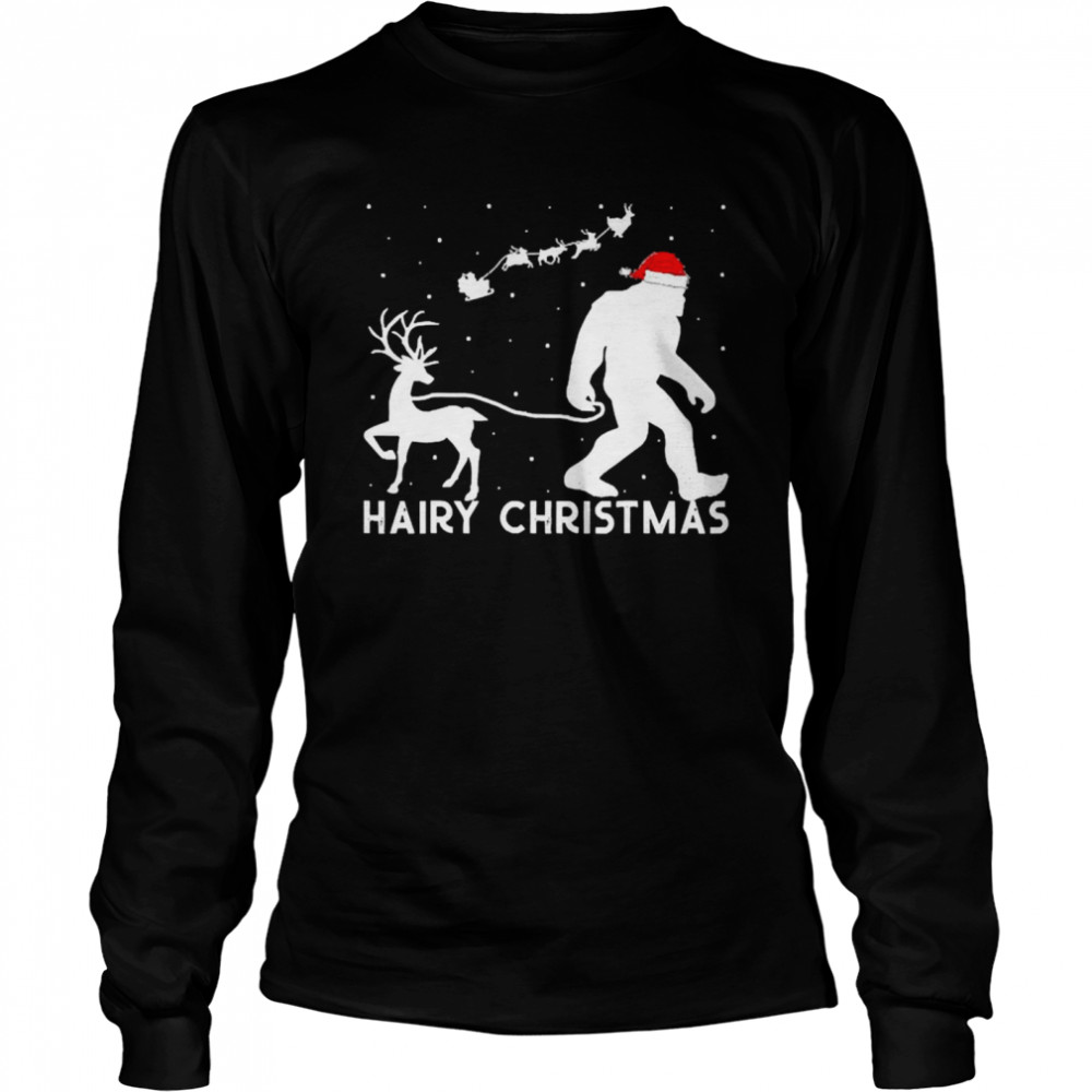bigfoot Hairy Christmas Sleigh Reindeer Sweater Shirt bigfoot Hairy Christmas Sleigh Reindeer Sweater Shirt