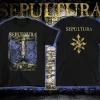 SEPULTURA 20 Tahun Chaos AD Gildan T Shirt Futbol Baratas