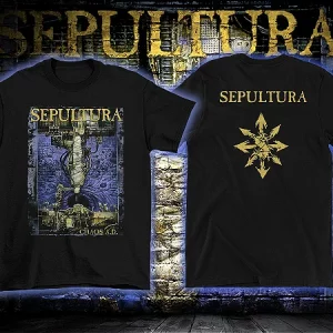 SEPULTURA 20 Tahun Chaos AD Gildan T Shirt Futbol Baratas