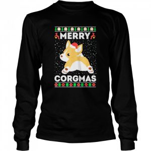 corgi Ugly Christmas Sweater Style Merry Corgmas Santa Corgi Tee Shirt 3