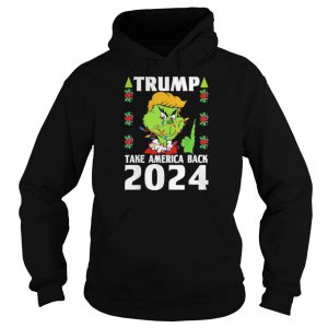 grinch Trump 2024 Take America Back Tee Christmas Pajama Xmas Shirt 5