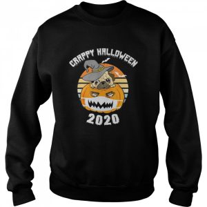 halloween 2020 boo Pumpkin Wear Mask Pug Dog Witch Hat shirt