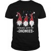 hanging With My Gnomies Buffalo Plaid Christmas Pajama Tee Shirts
