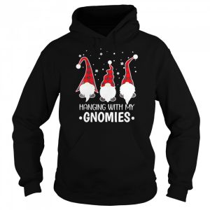 hanging With My Gnomies Buffalo Plaid Christmas Pajama Tee Shirts 5
