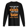 i’m just here for the boobs i mean boo funny halloween men shirt
