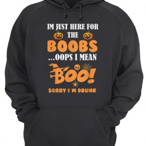 i'm just here for the boobs i mean boo funny halloween men shirt 3
