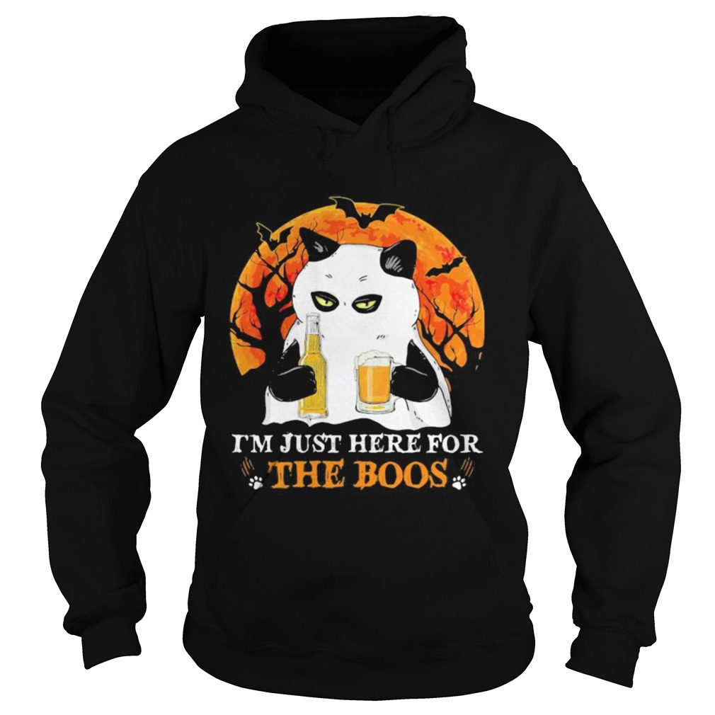 im just here for the boos moon blood halloween shirt im just here for the boos moon blood halloween shirt
