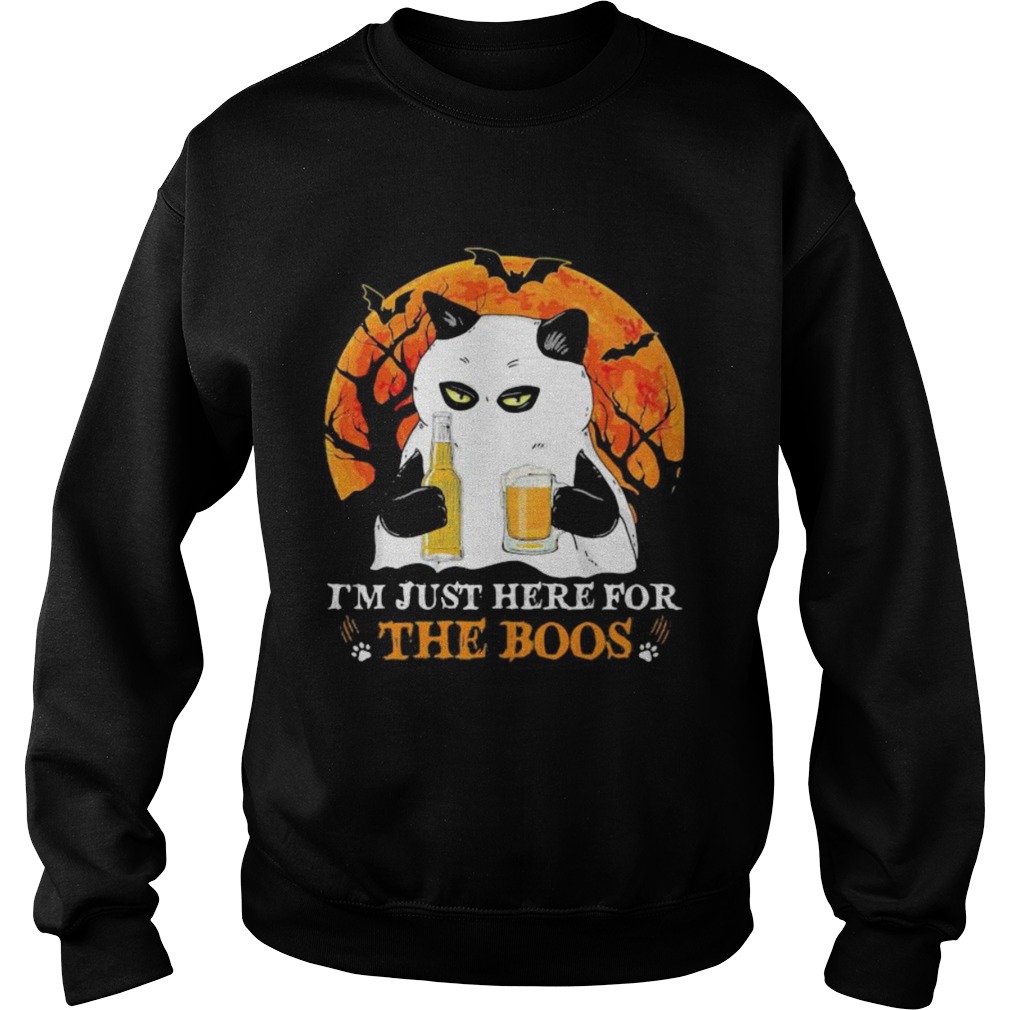 im just here for the boos moon blood halloween shirt im just here for the boos moon blood halloween shirt