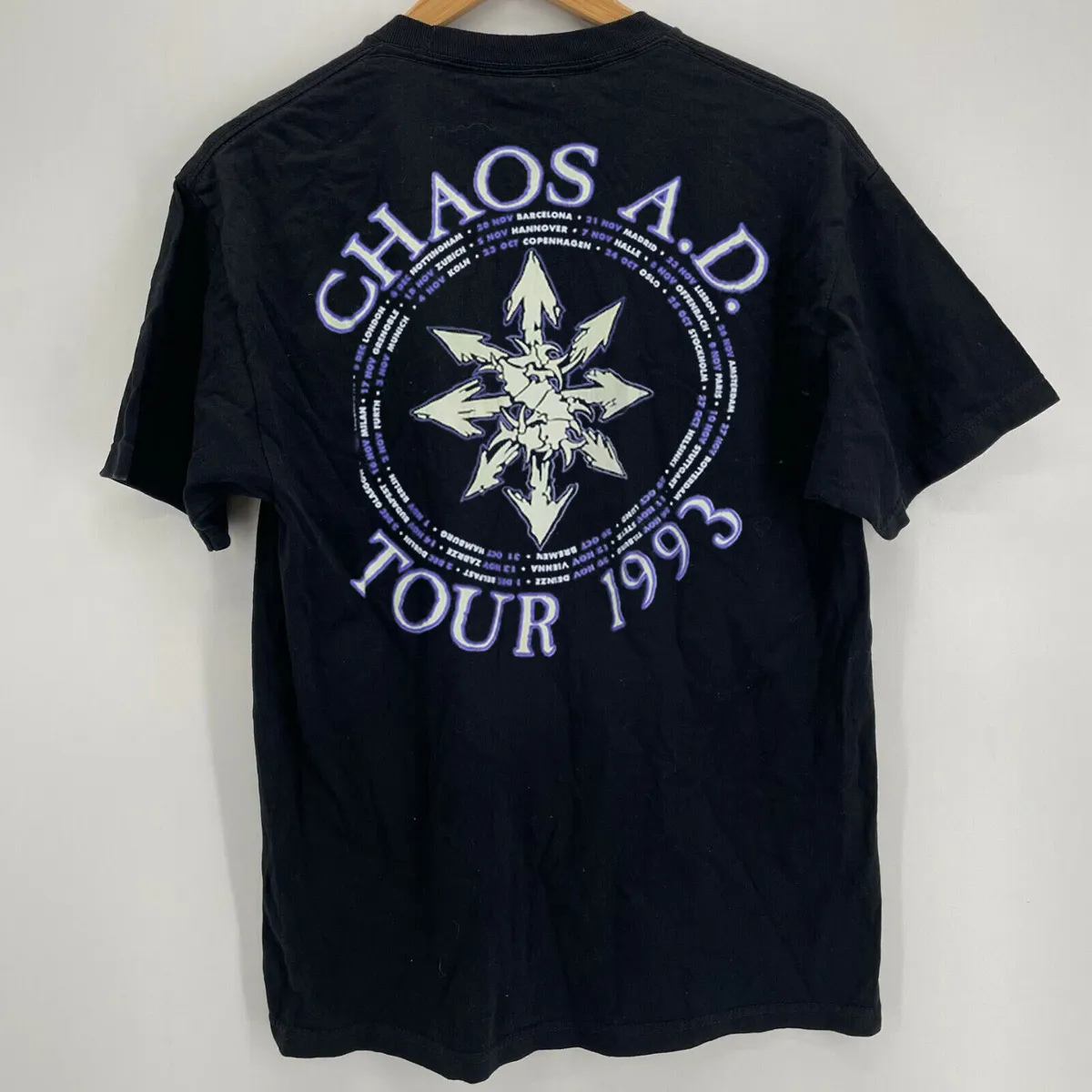 Vtg Sepultura tour t-shirt, Sepultura Chaos A.D. Tour 1993 Shirt Vtg Sepultura tour t-shirt, Sepultura Chaos A.D. Tour 1993 Shirt
