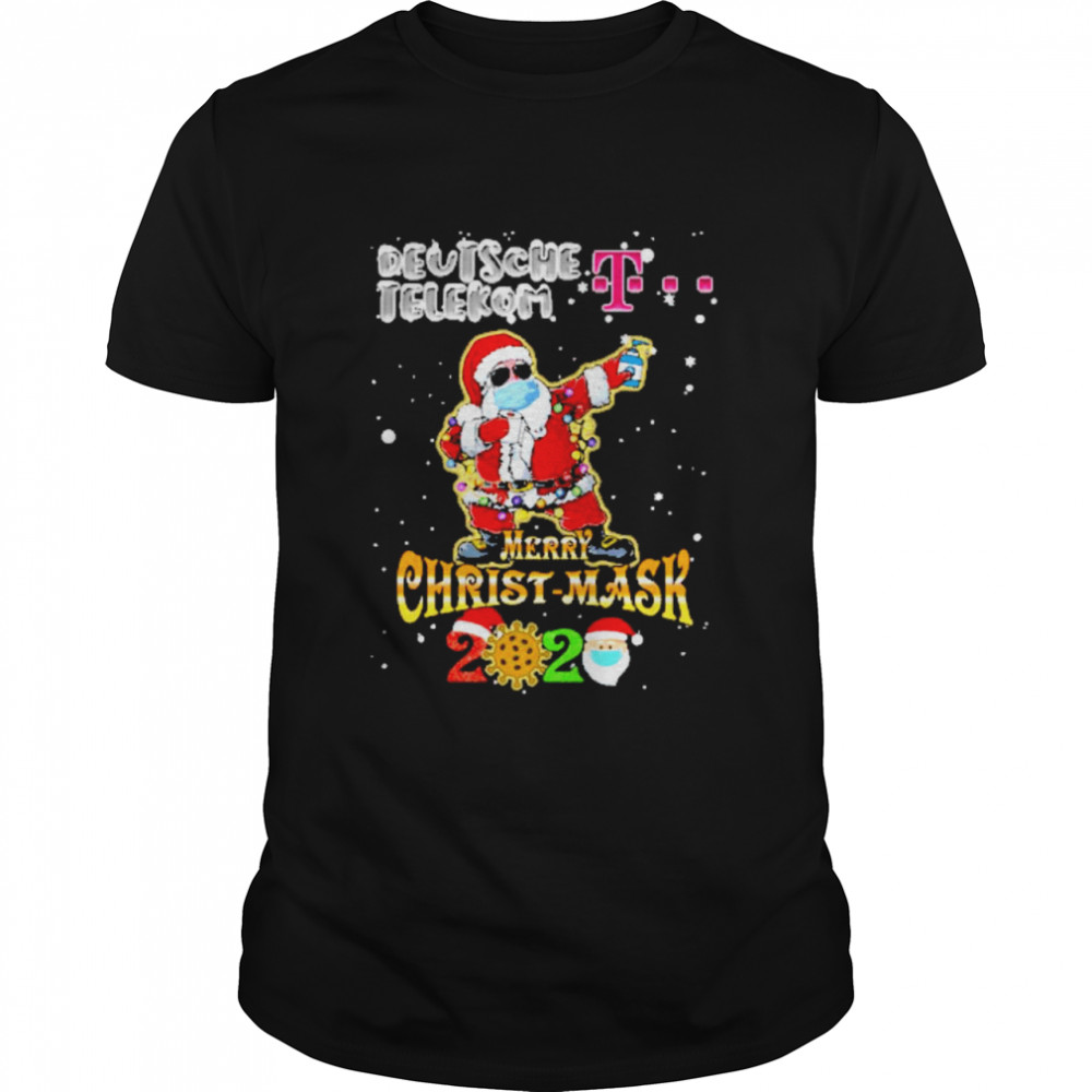 santa claus dabbing deutsche telekom merry christmas mask 2020 covid19 shirt santa claus dabbing deutsche telekom merry christmas mask 2020 covid19 shirt