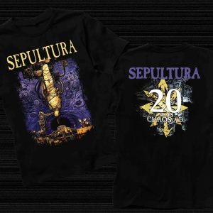 SEPULTURA Chaos A.D. Brazilian Heavy Metal Band T-Shirt