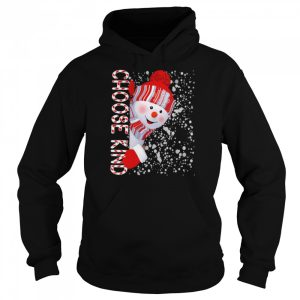 snowman Choose Kind Merry Christmas Shirt 5