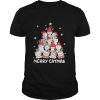 the cats treepine merry christmas shirt