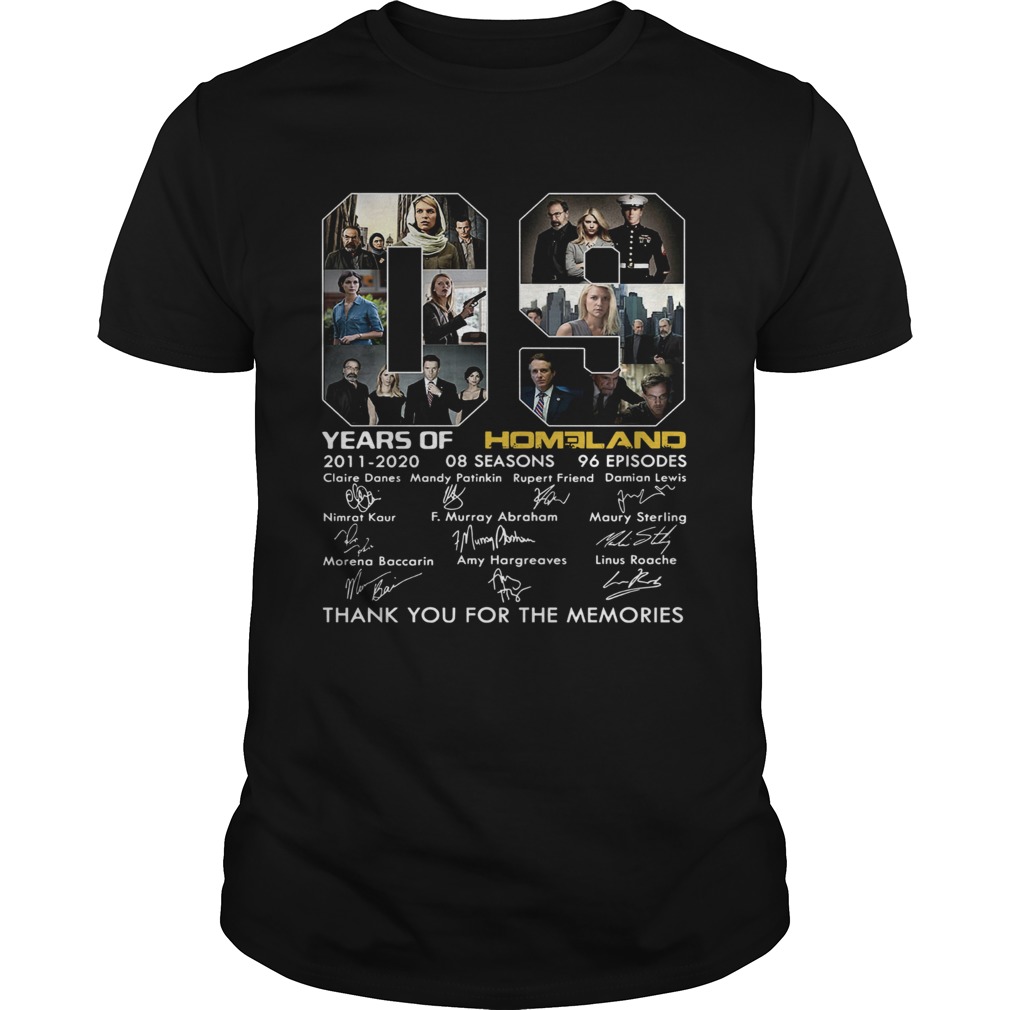 09 Years of Homeland thank you for the memories shirt 09 Years of Homeland thank you for the memories shirt