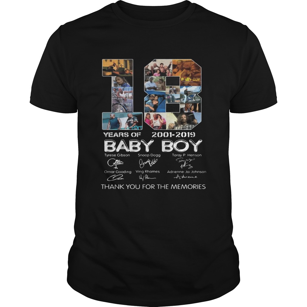 18 Years Of Baby Boy 2001 2019 Thank You For The Memories Movie Fans Cast Signatures Shirts 18 Years Of Baby Boy 2001 2019 Thank You For The Memories Movie Fans Cast Signatures Shirts