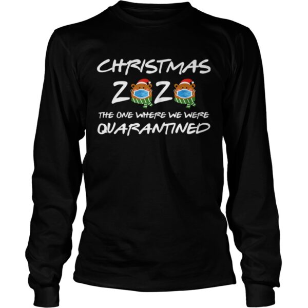 2020 Christmas Bear Wearing Face Mask Quarantined shirt
