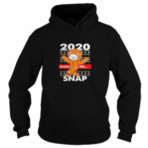 2020 Made Me Snap Gingerbread Face Mask Christmas shirt 3