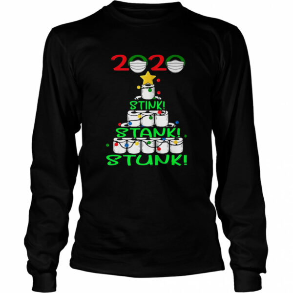 2020 Stink Stank Stunk Funny Quarantine Ugly Christmas Tree shirt
