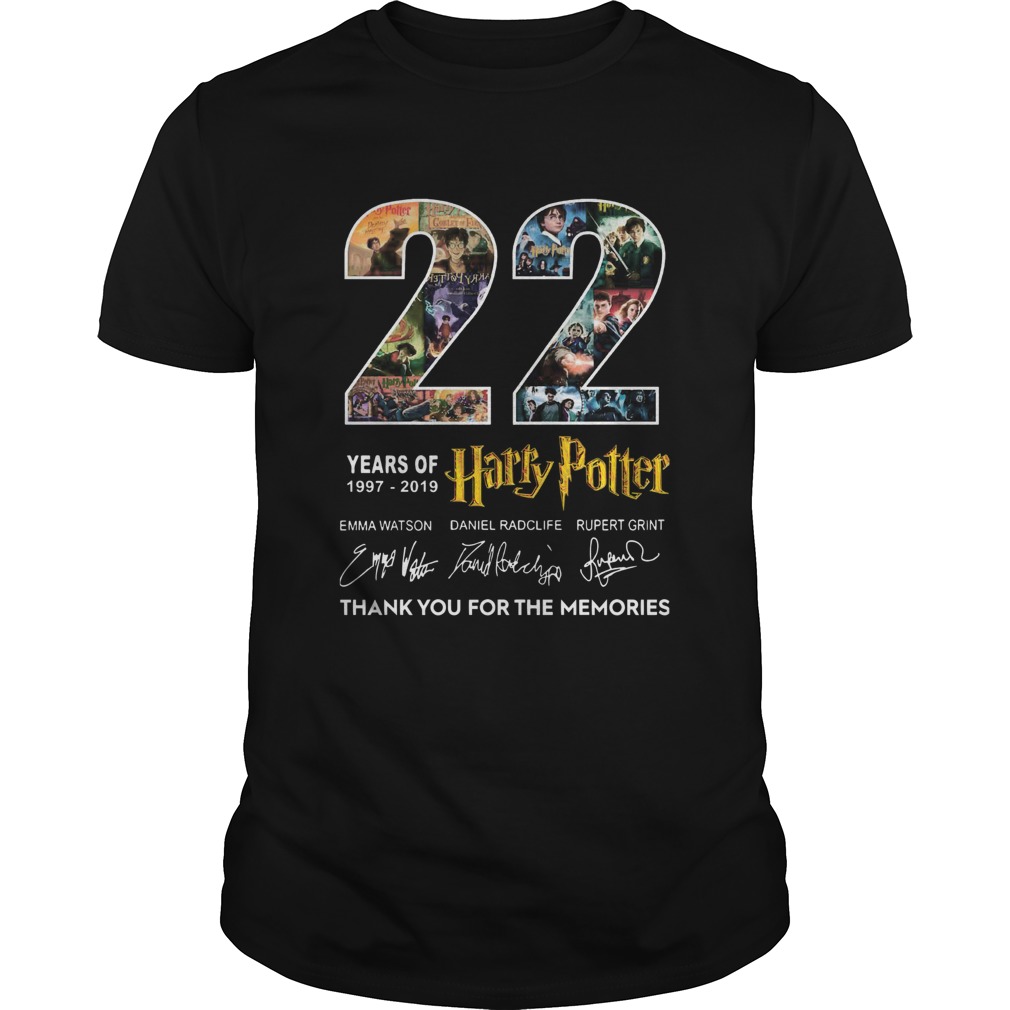 22 Years Of 19772019 Harry Potter Thank You For The Memories shirt 22 Years Of 19772019 Harry Potter Thank You For The Memories shirt