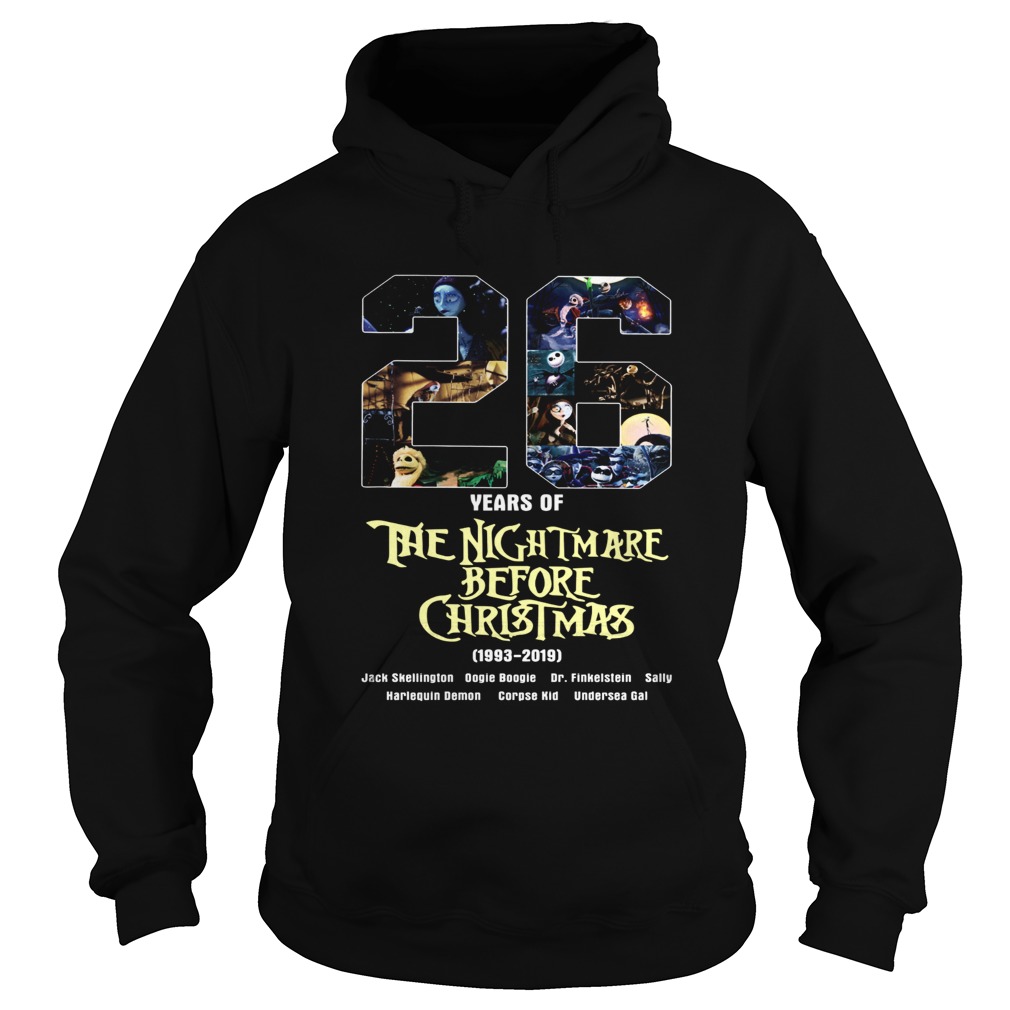 26 Years of The Nightmare Before Christmas 1983 2019 t-shirt 26 Years of The Nightmare Before Christmas 1983 2019 t-shirt