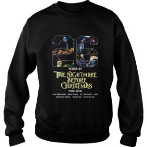 26 Years of The Nightmare Before Christmas 1983 2019 t shirt 3