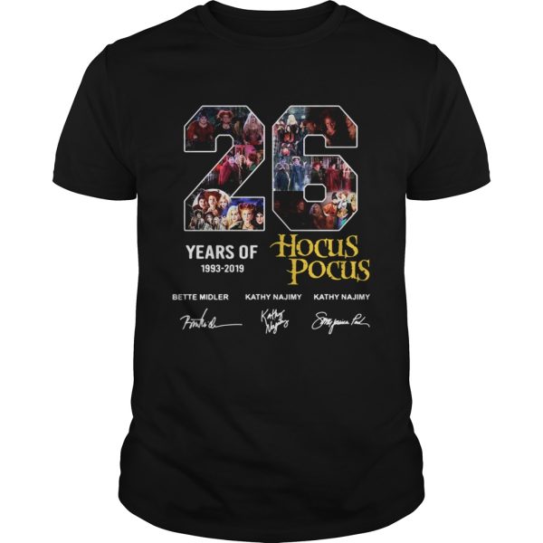 26 years of 1993 2019 Hocus Pocus signature shirt