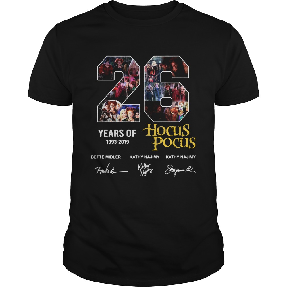 26 years of 1993 2019 Hocus Pocus signature shirt 26 years of 1993 2019 Hocus Pocus signature shirt