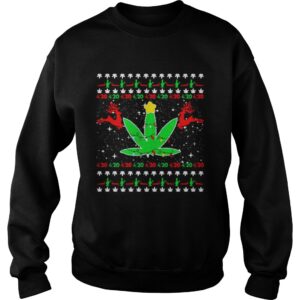 420 Cannabis Reindeer Christmas shirt 3
