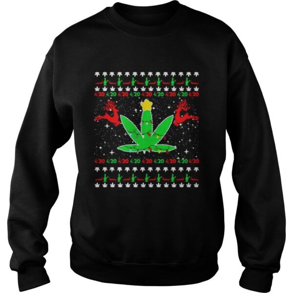 420 Cannabis Reindeer Christmas shirt
