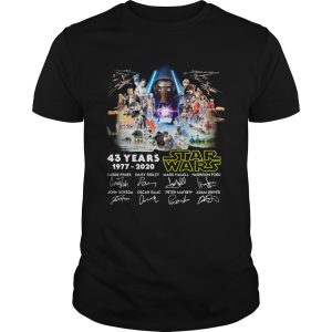 43 Years Star Wars 19772020 Characters Signature shirt