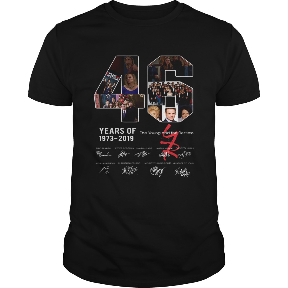 46 years of The Young and the Restless 1973 2019 shirt 46 years of The Young and the Restless 1973 2019 shirt