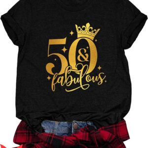 50 And Fabulous T-Shirt 50 Years Old Birthday Trending
