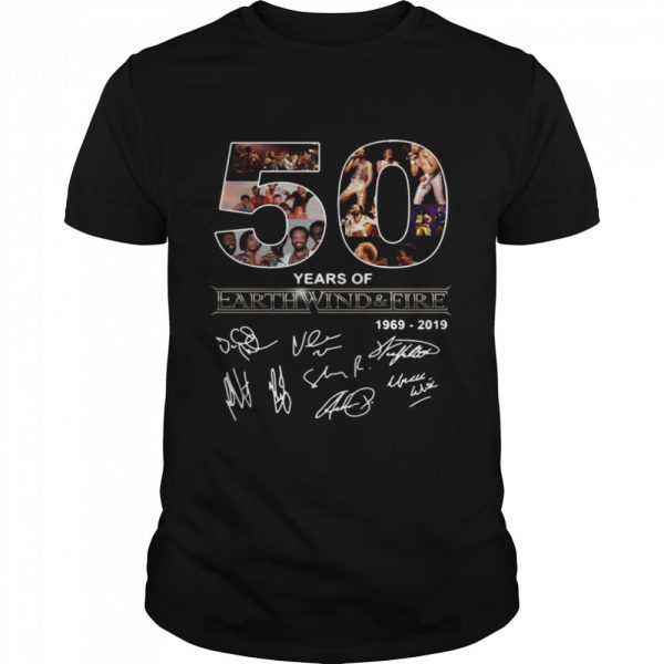 50 Years Of Earth Wind And Fire 1969 2019 Signatures shirt