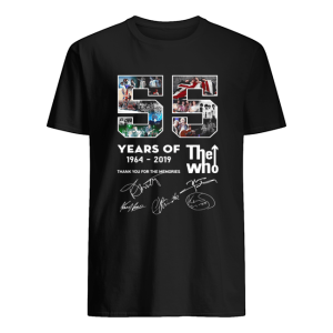 55 years of The Who 1964 2019 thank you shirt