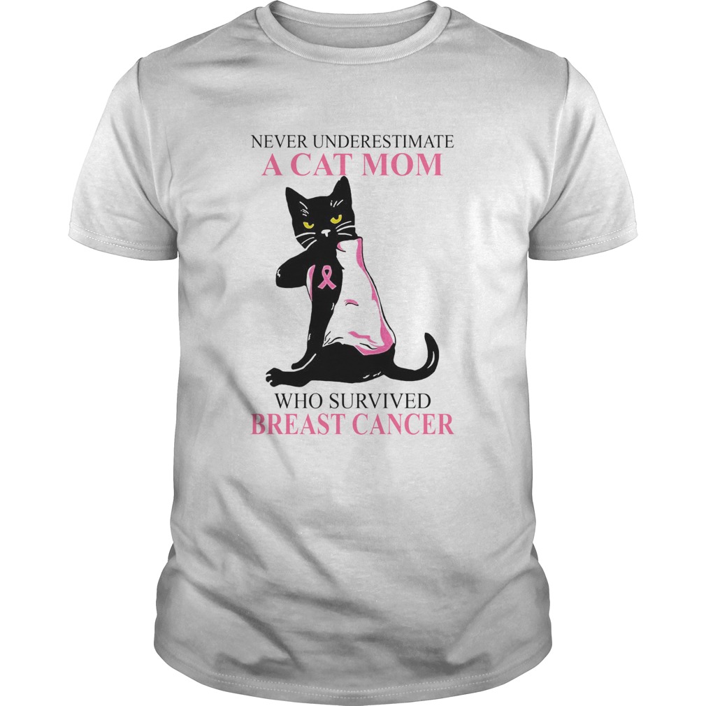 A Cat Mom Who Survived Breast Cancer shirt A Cat Mom Who Survived Breast Cancer shirt