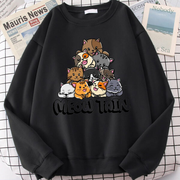 A Meow-tain of Cat Funny Cat Sweatshirt