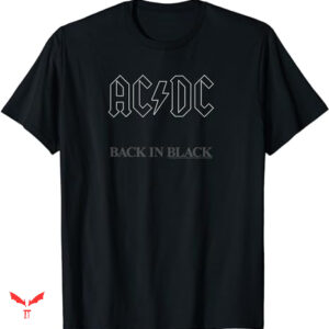 Acdc Vintage T-shirt Black In Black
