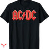 Acdc Vintage T-shirt Red Text Style