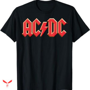 Acdc Vintage T-shirt Red Text Style