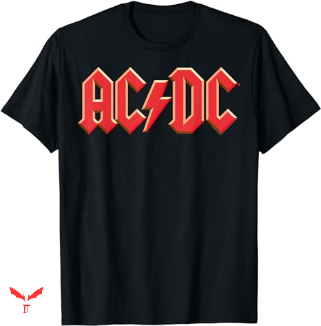 Acdc Vintage T-shirt Red Text Style Acdc Vintage T-shirt Red Text Style