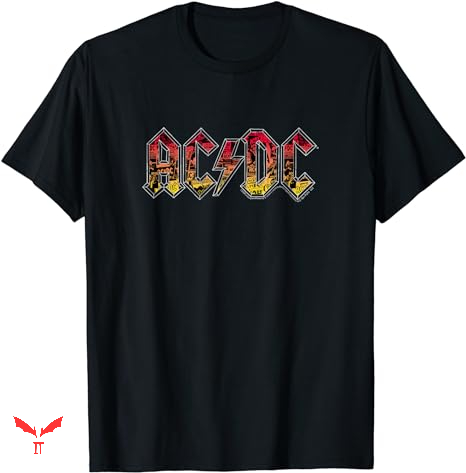 Acdc Vintage T-shirt Text Style Acdc Vintage T-shirt Text Style