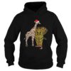 Adorable Gift For Christmas Eve Elephant Giraffe Shirt