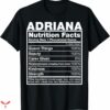 Adriana Lima T-shirt Nutrition Table
